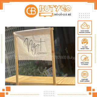Bảng hiệu vải chữ viết tay cho thùng cà phê take away 💥 CAO CẤP 💥Vải vintage cho quầy cà phê take away