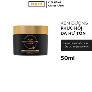 Kem Dưỡng Chống Lão Hóa Giúp Mờ Thâm Giảm Tàn Nhang PEKAH Rebirth Black Snail Cream 50ml Kbeauty Official