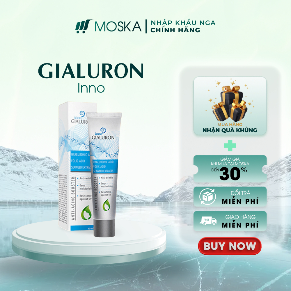 Kem Huyết Thanh Inno Gialuron Xóa Nhăn Da, Dưỡng Ẩm, Chống Lão Hóa Nga 40ML| Moska Shop