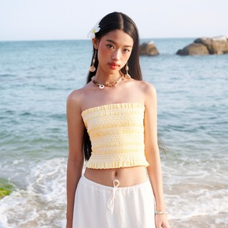 Dottie - áo ống chạy trang trí - vàng - t0886