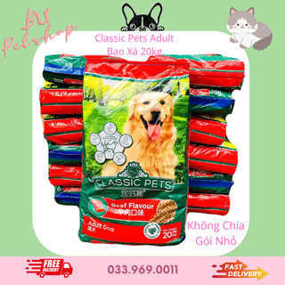 Thức ăn hạt cho chó trưởng thành classic pet bao xá 20kg