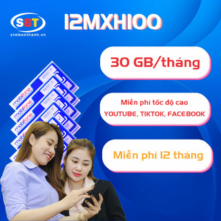 🟣📗 SIM 4G MOBIFONE 8MXH100, 12MXH100 (Simbenthanh.vn)
