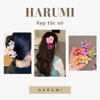 Kẹp tóc hình bông hoa dễ thương siêu cấp vũ trụ, kẹp tóc hình bông hoa, kẹp tóc hoa sứ, kẹp tóc hoa lan cute bánh bèo