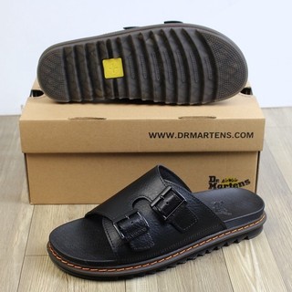 Dép quai ngang doctor martens thái lan da bò cao cấp full hộp đế cao 4cm DT5
