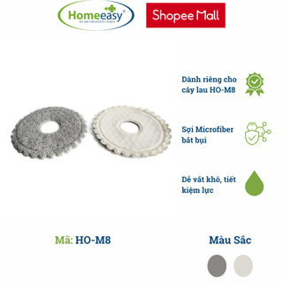 Combo 2 Miếng Lau Nhà M8-M Homeeasy (Bộ lau/Cây lau Homeeasy M8) -Bảo Hành Chính Hãng- Giao Hàng Nhanh Chóng