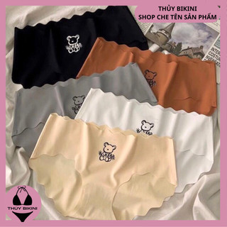 Set 10 Quần Lót Nữ Su Đúc Không Đường May In Họa Tiết Gấu Q812 - Thủy Bikini