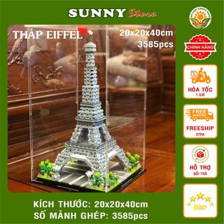 Đồ chơi lắp ráp cho bé hình tháp Eiffel - Mô hình lắp ráp rèn luyện trí thông minh cho trẻ - Sunny