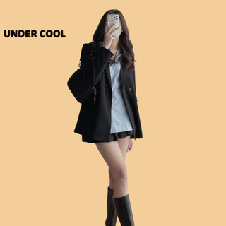 Áo Vest Blazer Trơn Basic UNDERCOOL 3 Màu Đen Be Rêu AV05