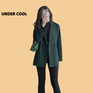 Áo Vest Blazer Trơn Basic UNDERCOOL 3 Màu Đen Be Rêu AV05