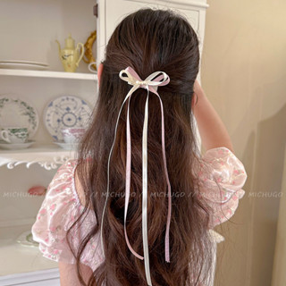 RS0000 Kẹp Tóc Nữ Nơ Mùa Hè Ngọt Ngào. kẹp tóc nơ dài hottrend 2024