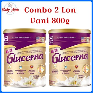 Combo 2 lon sữa bột glucerna vani lon 800g dành cho người tiểu đường