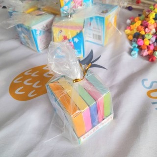 Giấy gấp hạc origami màu trơn, giấy thủ công gấp hạc 500 tờ