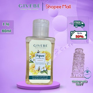Sữa tắm GIVEBE Vàng Sansuyu Du Lịch 80ml hương nước hoa Ý tái tạo làn da, mềm mại, sạch mụn