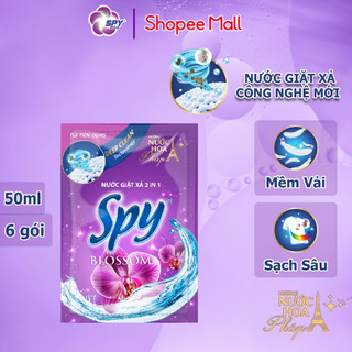Combo 6 gói nước giặt xả SPY Deep Clean 50ml