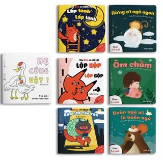Sách Ehon - Combo 7 cuốn Âm Thanh, Buồn ngủ, Mẹ cũng vậy - dành cho bé từ 0-6 tuổi