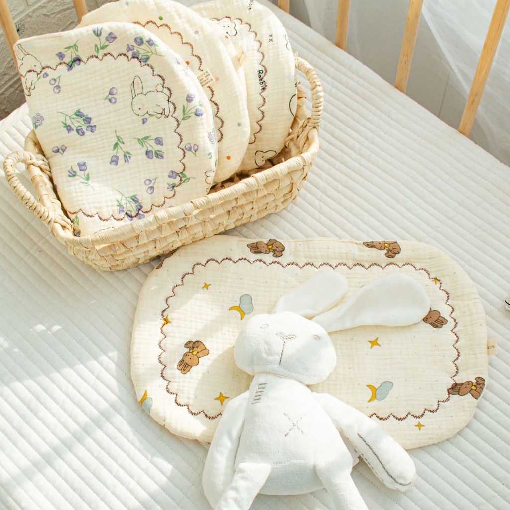 Gối xô Muslin trần bông quảng châu hàng hot, gối xô trần bông dành cho bé siêu thoáng khí, nằm cực t