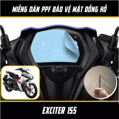 Miếng dán bảo vệ mặt đồng hồ Exciter 155 [ YAMAHA Y16ZR ] PPF chống trầy xước mặt đồng hồ Ex 155 hàn