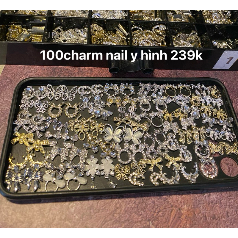 [Thanh lý] 100 charm nail giá rẻ