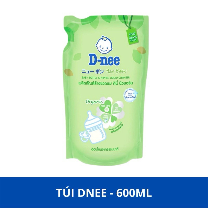 Nước rửa bình sữa và rau quả Dnee 600ml Thái Lan