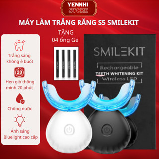Máy làm trắng răng SMILEKIT S5 Tẩy Trắng Răng Không Ê Buốt,An Toàn,Giúp Răng Trắng Sáng,Chắc Khỏe Từ Sâu Bên Trong
