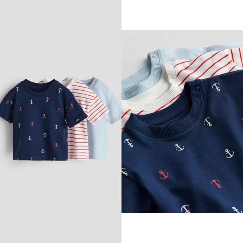 Set áo phông bé trai H.M siêu đáng yêu ạ 😍