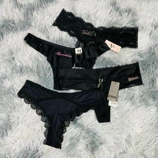 A66 - Set 4 Quần Lót Nữ Lọt Đen 4 Kiểu Dáng Mềm Mịn Trần Phương Shop