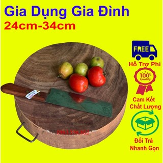 Thớt gỗ nghiến tây bắc,thớt gỗ không tâm nguyên khối loại tròn nhiều size cao cấp