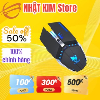 Chuột gaming không dây máy tính t-wolf q15 led rgb mouse chuột ko dây wireless vi tính laptop chơi game siêu nhậy