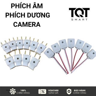 Phích cắm âm lắp camera có dây nối - phích cắm dương lắp camera, cơ điện - chất liệu nhựa abs