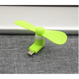Quạt mini điện thoại, máy tính chân USB, Type C