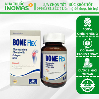  Viên uống bổ xương khớp BONE FLEX hỗ trợ giảm các bệnh về xương khớp thoái hoá khớp - Nhà Thuốc INOMAS 