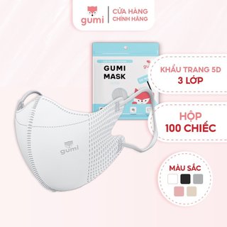  Khẩu trang 5D Gumi 3 lớp mask kháng khuẩn lọc bụi PM 2.5
