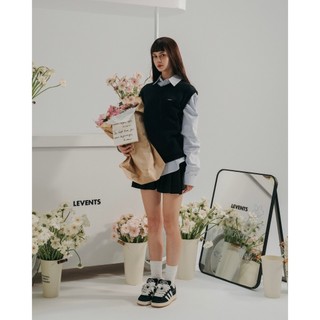 Áo Gile Oversized Levents Classic Knit Chất Len Dệt Unisex