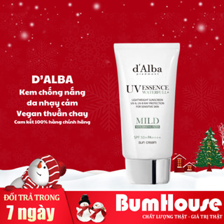 Kem chống nắng vật lý  d'alba dịu nhẹ cho da nhạy cảm Waterfull Mild Suncream Alba SPF 50+ 50ml