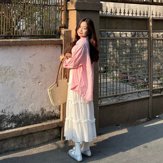Áo sơ mi tay dài basic thô mềm 2 túi Pamstyle