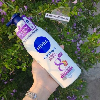 Sữa dưỡng thể giúp săn da, dưỡng trắng Nivea ban đêm (350ml)