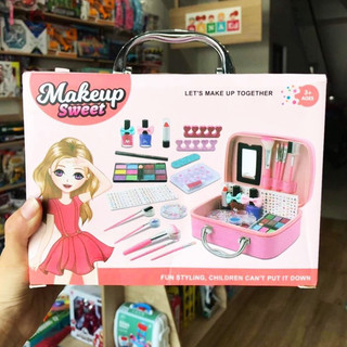 Đồ Chơi/Cốp Trang Điểm Và Làm Nail Có Máy Hơ Móng An Toàn Dễ Làm Sạch Cho Bé
