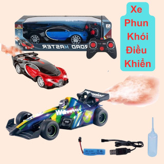 Ô tô điều khiển từ xa xe phun khói điều khiển xe phun sương điều khiển từ xa có đèn sáng pin sạc thiết kế hiện đại