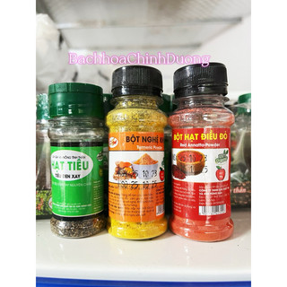 Hạt tiêu,bột nghệ,bột điều đỏ 50g