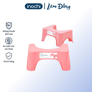 Ghế kê chân toilet Inochi - Notoro màu Xanh/Hồng/Trắng