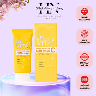 Kem chống nắng dr.vita plus suncream daycell spf 50+ pa+++ 50g dưỡng trắng da chính hãng hàn quốc - shop hồng nhung