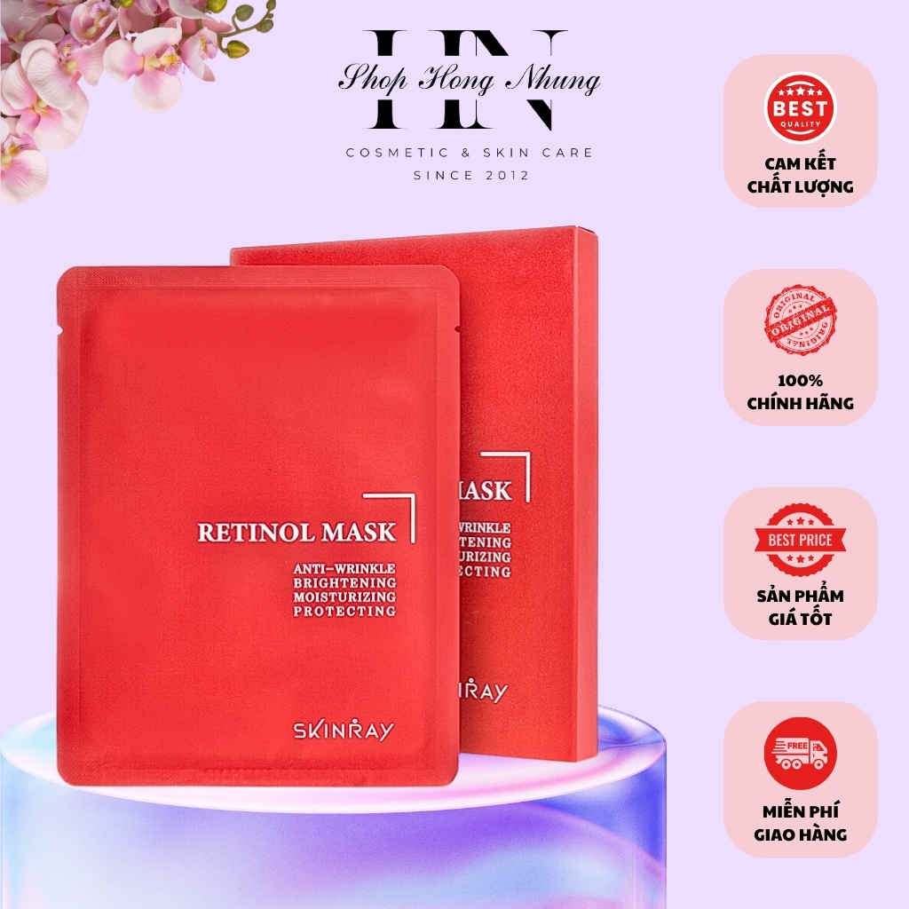 Mặt nạ tái tạo dưỡng sáng da RETINOL SKINRAY chính hãng Hàn Quốc - SHOP HỒNG NHUNG