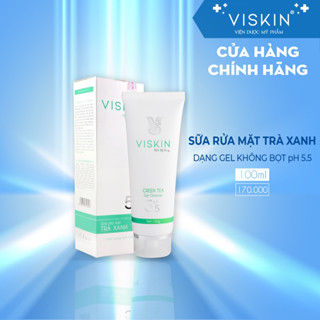  Sữa rửa mặt VISKIN trà xanh không bọt pH 5.5 - 100g  CHÍNH HÃNG  