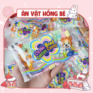 Kẹo bông gòn marshmallow, kẹo xốp bông sữa mix vị gói 15g