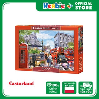 Đồ Chơi Xếp Hình Puzzle 2000 Mảnh CASTORLAND Spring in London Jigsaw Puzzle C-200788 - Herbie Toys