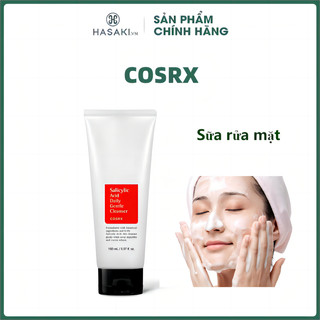 Cosrx Sữa Rửa Mặt Axit salicylic Dịu Nhẹ 150ml Sữa rửa mặt làm sạch sâu cho da Acid Daily Gentle Cleanser