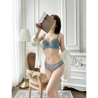 Bộ Đồ Lót Ren Không Mút, Set Nội Y Có Gọng Sexy Ôm Ngực B33-9269