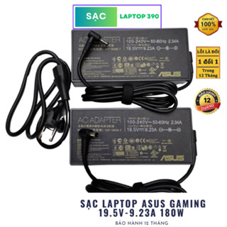Sạc Laptop Asus Gaming Cao Cấp 19.5V-9.23A 180W Chân Thường 5.5x2.5mm - Chân Kim To 6.0x3.7mm - Chân Kim Nhỏ 4.0x1.35mm