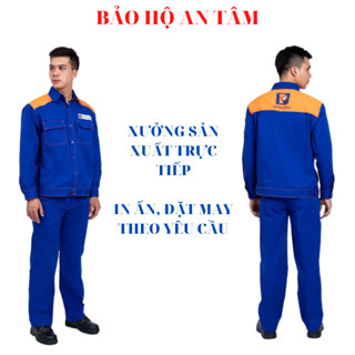 Quần Áo Đồng Phục Petrolimex Bảo Hộ Lao Động Tiêu Chuẩn Vải Kaki 6535 Chống Nóng, Thấm Hút Mồ Hôi