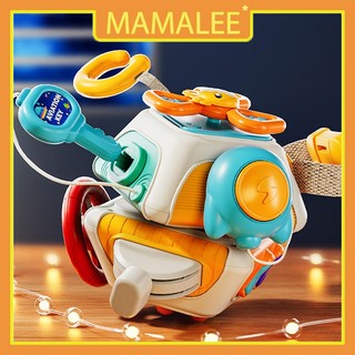 Khối bận rộn size lớn 10 mặt chủ đề vũ trụ, hộp bận rộn 10 trò chơi phát triển giác quan và tư duy cho bé từ 1-3 tuổi